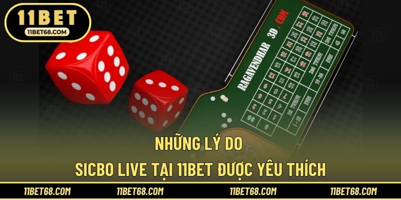 Những lý do Sicbo live tại 11BET được yêu thích